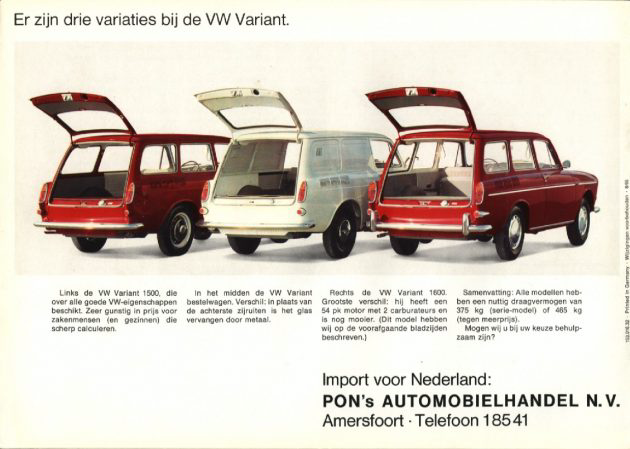 VW Type 3 wagon - rear