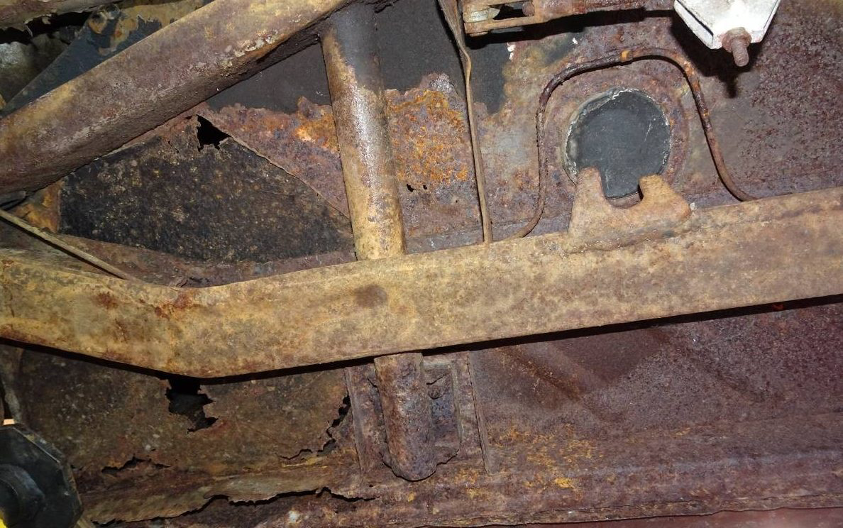 1958 TR3 Underside Barn Finds