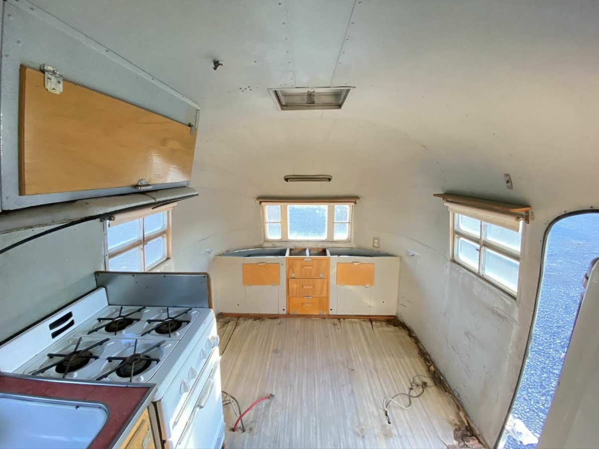 Airstream Inside Barn Finds