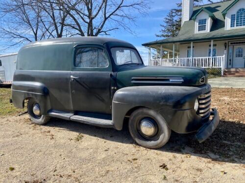 1949 Ford F 1 Panel Truck Side View Barn Finds