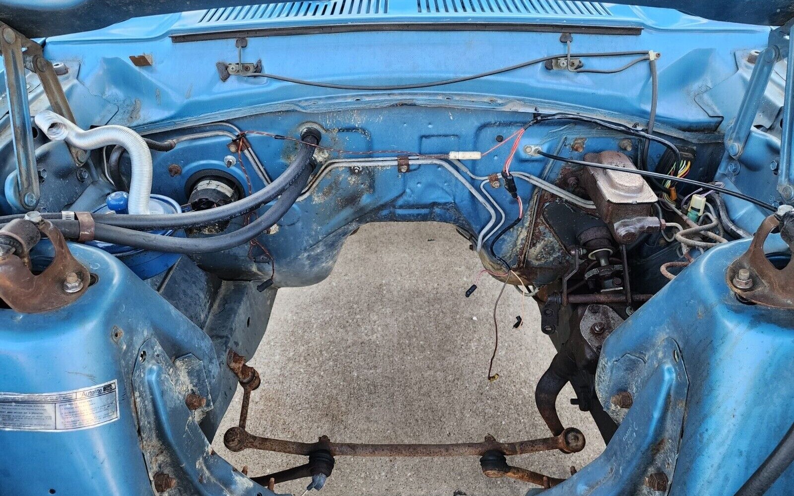 1971 Ford Maverick Engine Bay Barn Finds