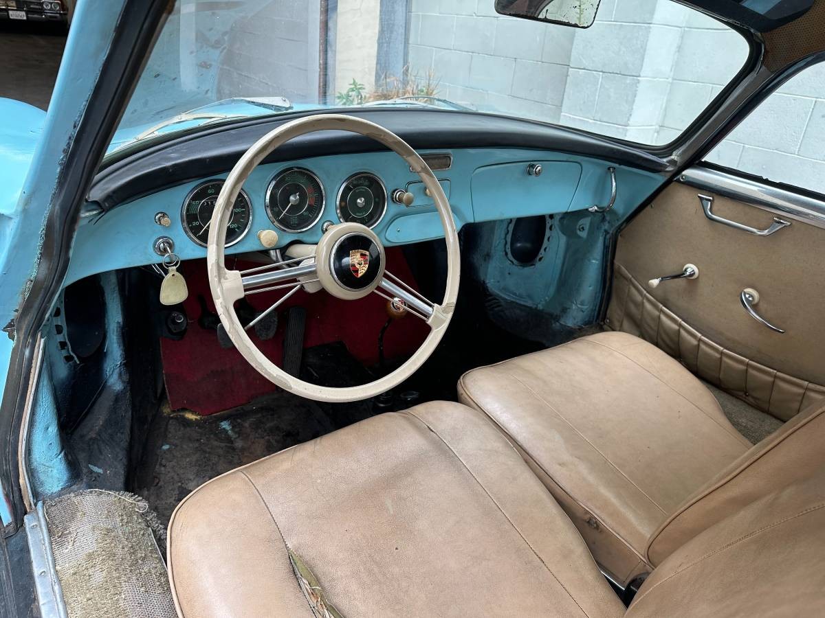 Porsche 356 Blue Interior Barn Finds