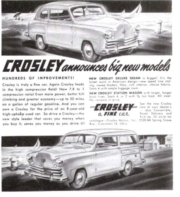 1949 Crosley Ad