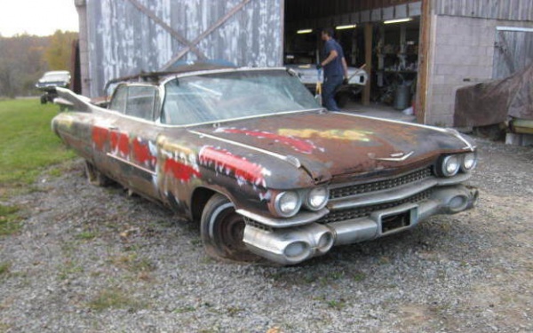 1959-cadillac-convertible-barn-find