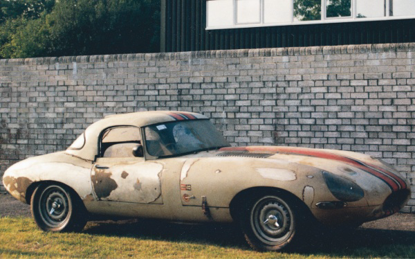 This rare and missing Jaguar Lightweight E-Type was discovered in a San Francisco garage. The car had only competed in two races—the 1963 Sebring twelve-hour event and a SCCA race at Laguna Seca before it was parked with only 2,663 miles on it.