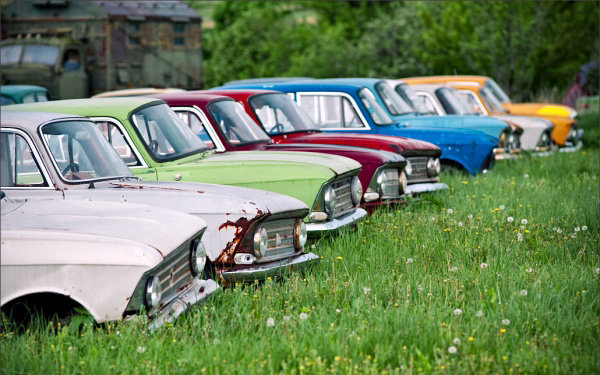 Surprisingly Colorful Russian Cars