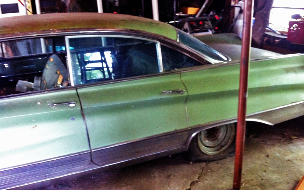 Buick Electra 225 in the garage