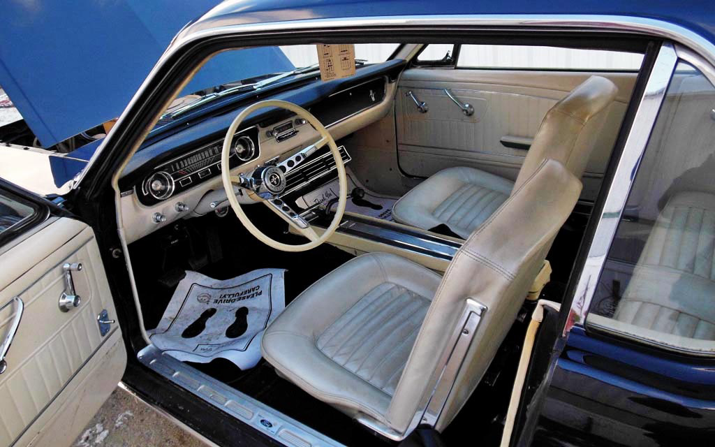 1965 Mustang With White Interior
