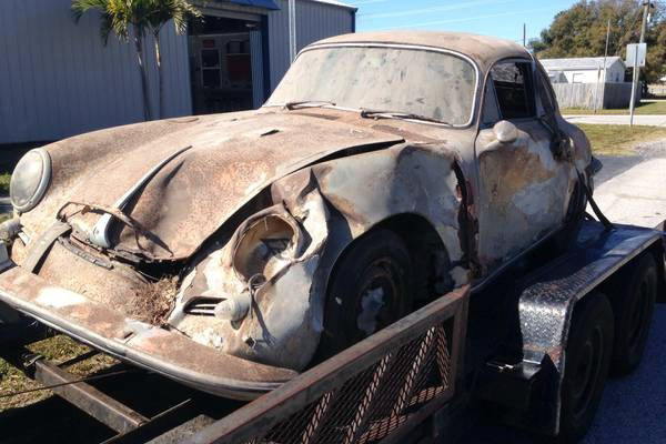 Wrecked 1963 Porsche 356B