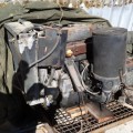 Used 3 cylinder Detroit diesel engine, said to be in excellent condition, w/auto trans attached.
