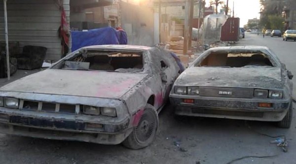 Wrecked DeLoreans
