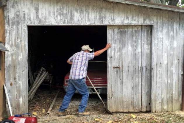 Opening the barn