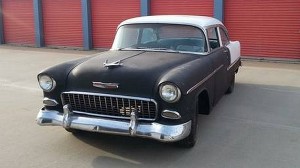 Black And White Shoebox: 1955 Chevy Bel Air