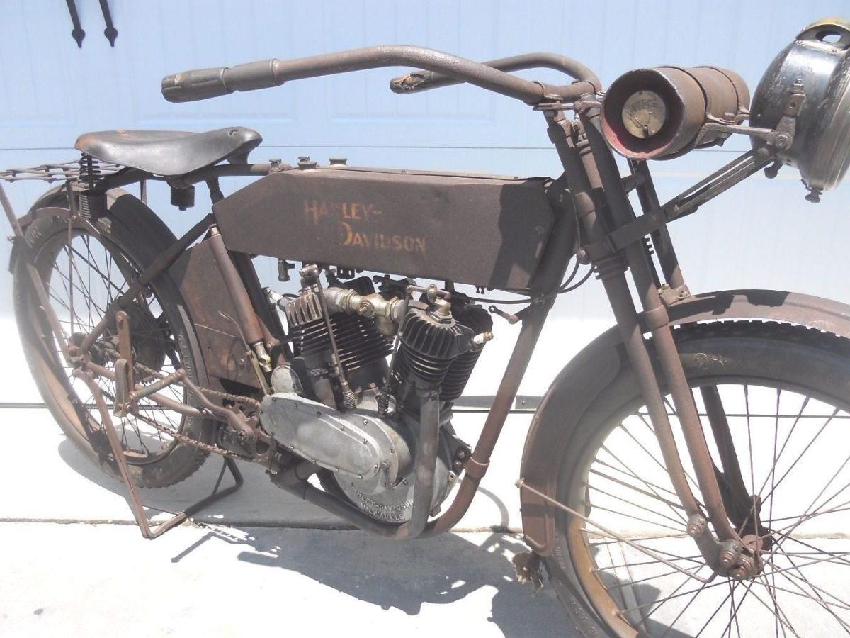 ハーレーダビットソン Three Owner V-twin: 1913 Harley-Davidson 9E | Barn Finds