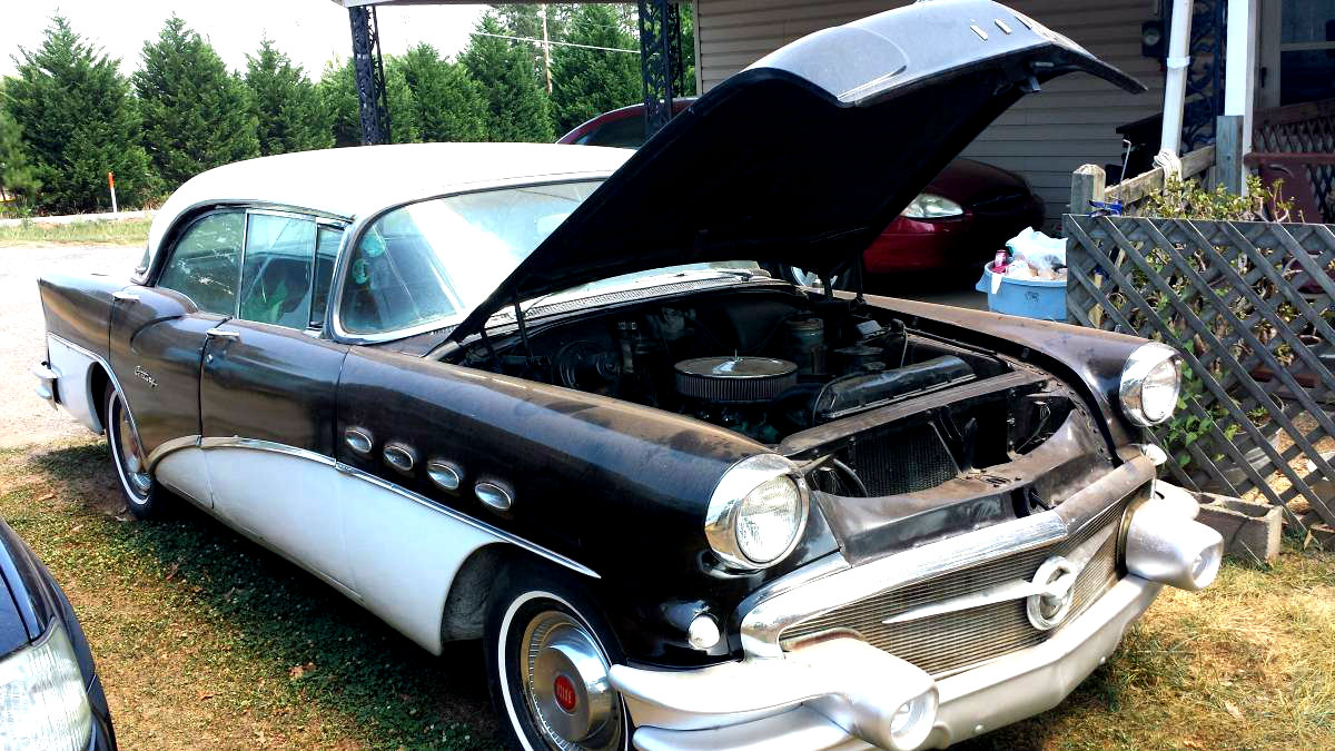 Covered in a thin layer of dust this '56 Buick Century is a great look...