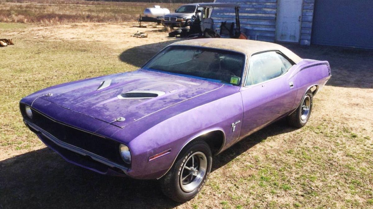 希少　１９７０　クーダ 1970-Plymouth-Cuda-GranCoupe-