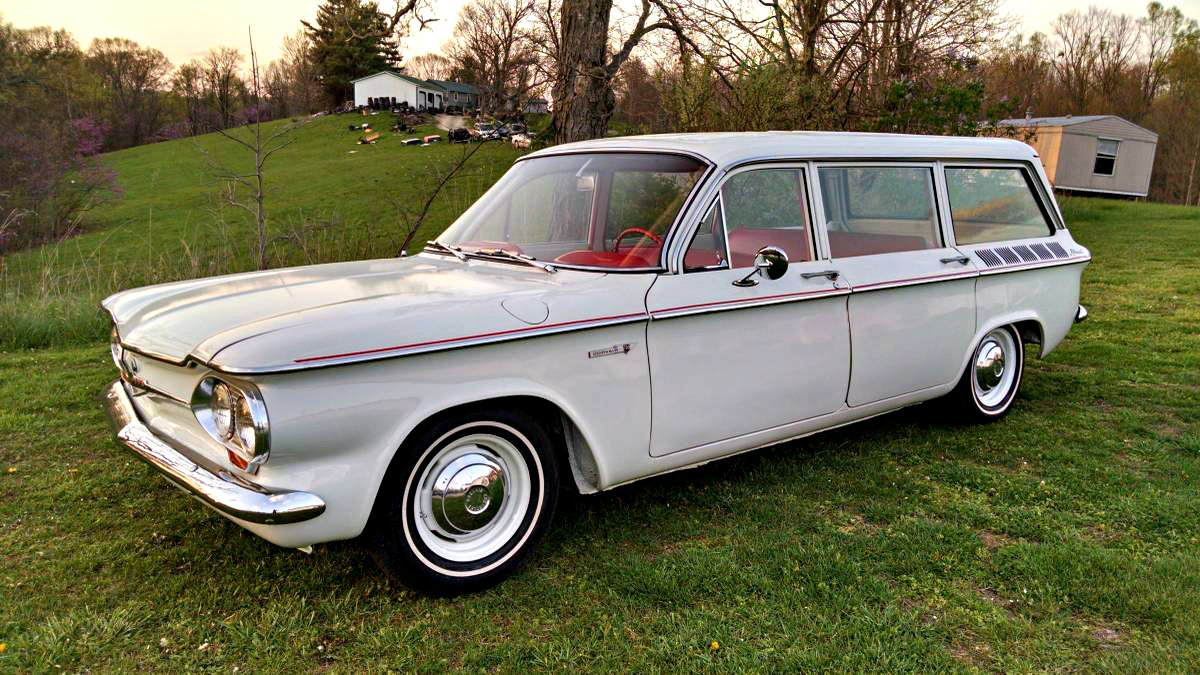 Rear Engined Beauty: 1961 Chevrolet Corvair Lakewood.