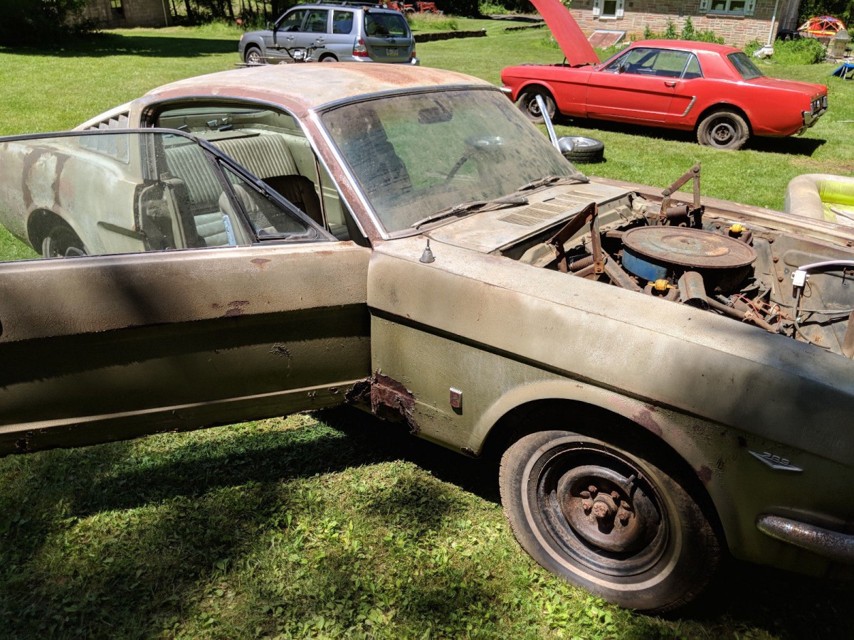 Roof Is Good Barn Fresh 1966 Ford Mustang Gt Barn Finds