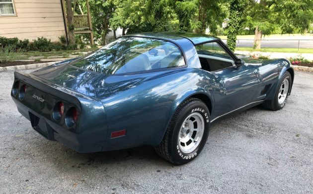 Metallic Blue With Oyster Cloth 1980 Chevy Corvette