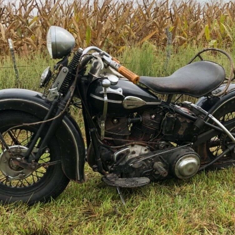 Completely Original: 1942 Harley-Davidson FL Knucklehead | Barn Finds