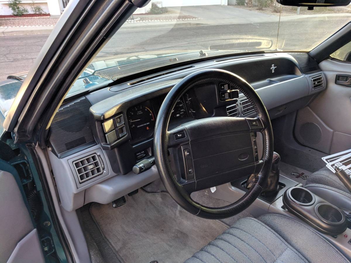 green mustang interior | Barn Finds