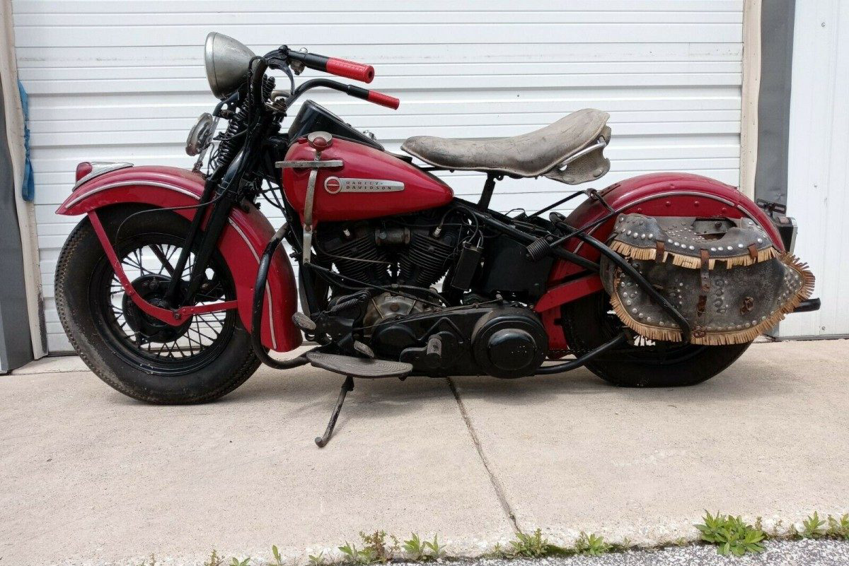 Final Year Knucklehead 1947 Harley Davidson Model F Barn Finds