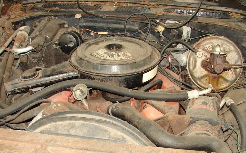 1971 El Camino engine Barn Finds