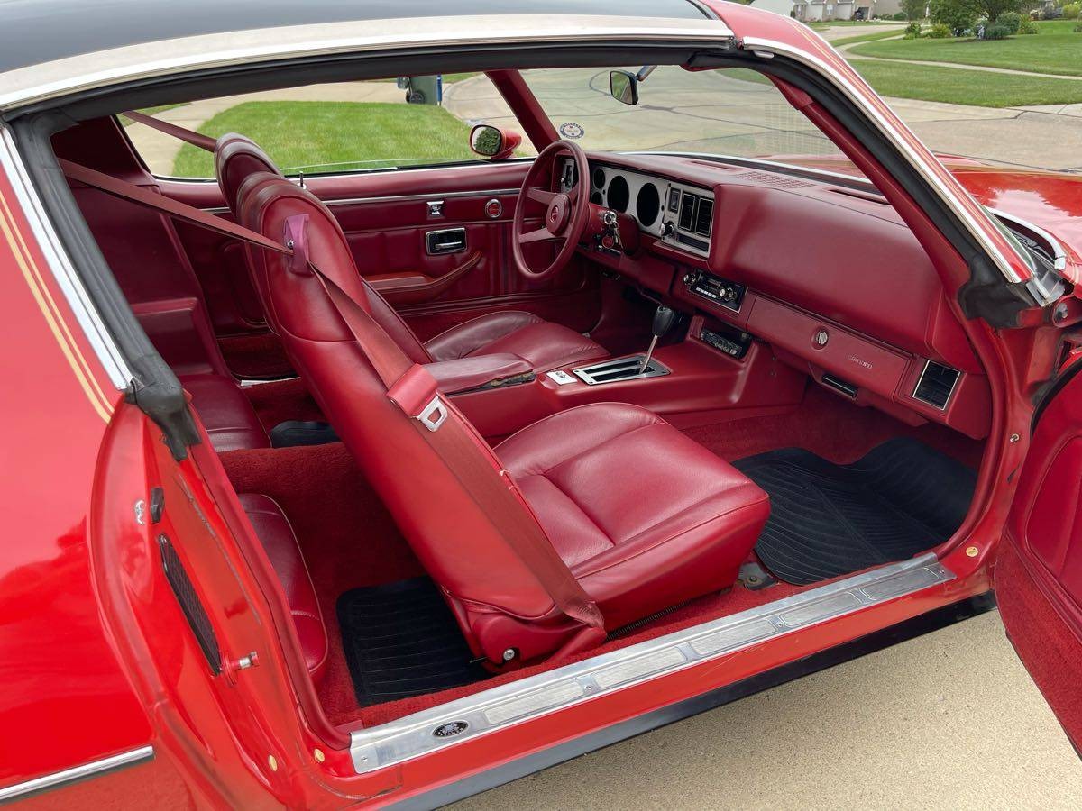 red camaro interior Barn Finds