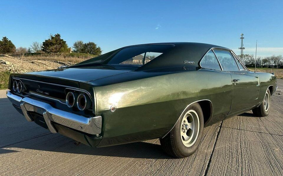 1968 Dodge Charger Green 4 Barn Finds