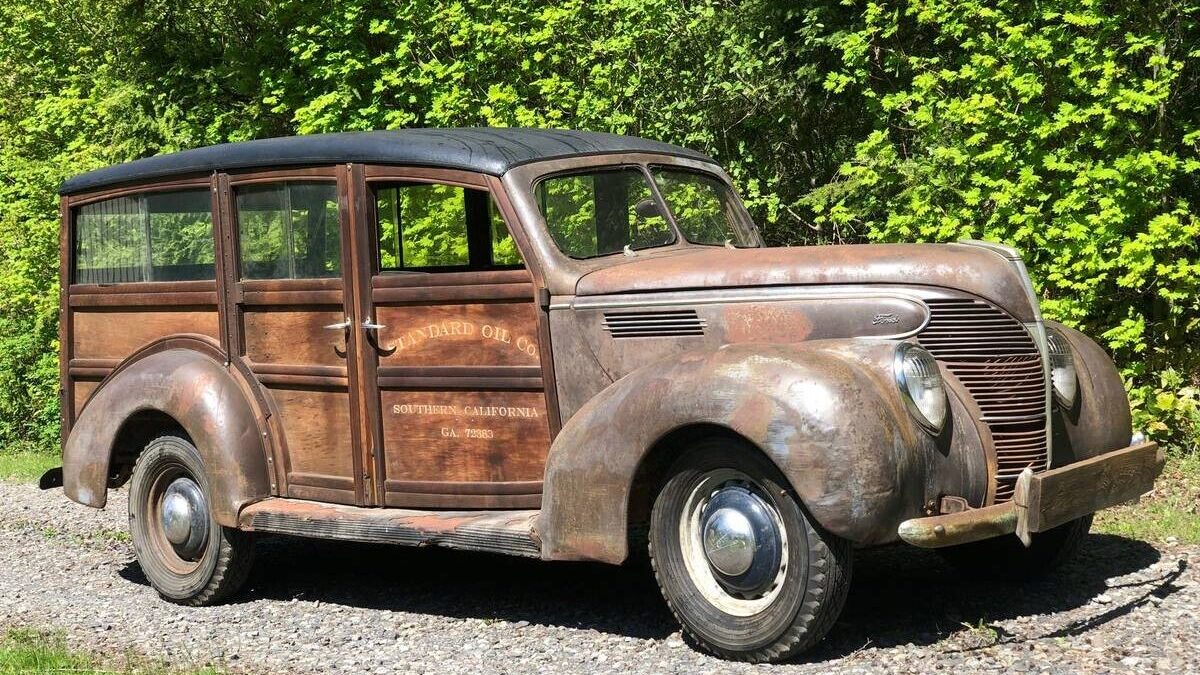 Vintage Soleil Caoutchouc Co WOODY WOODIE STATION WAGON NO. 530