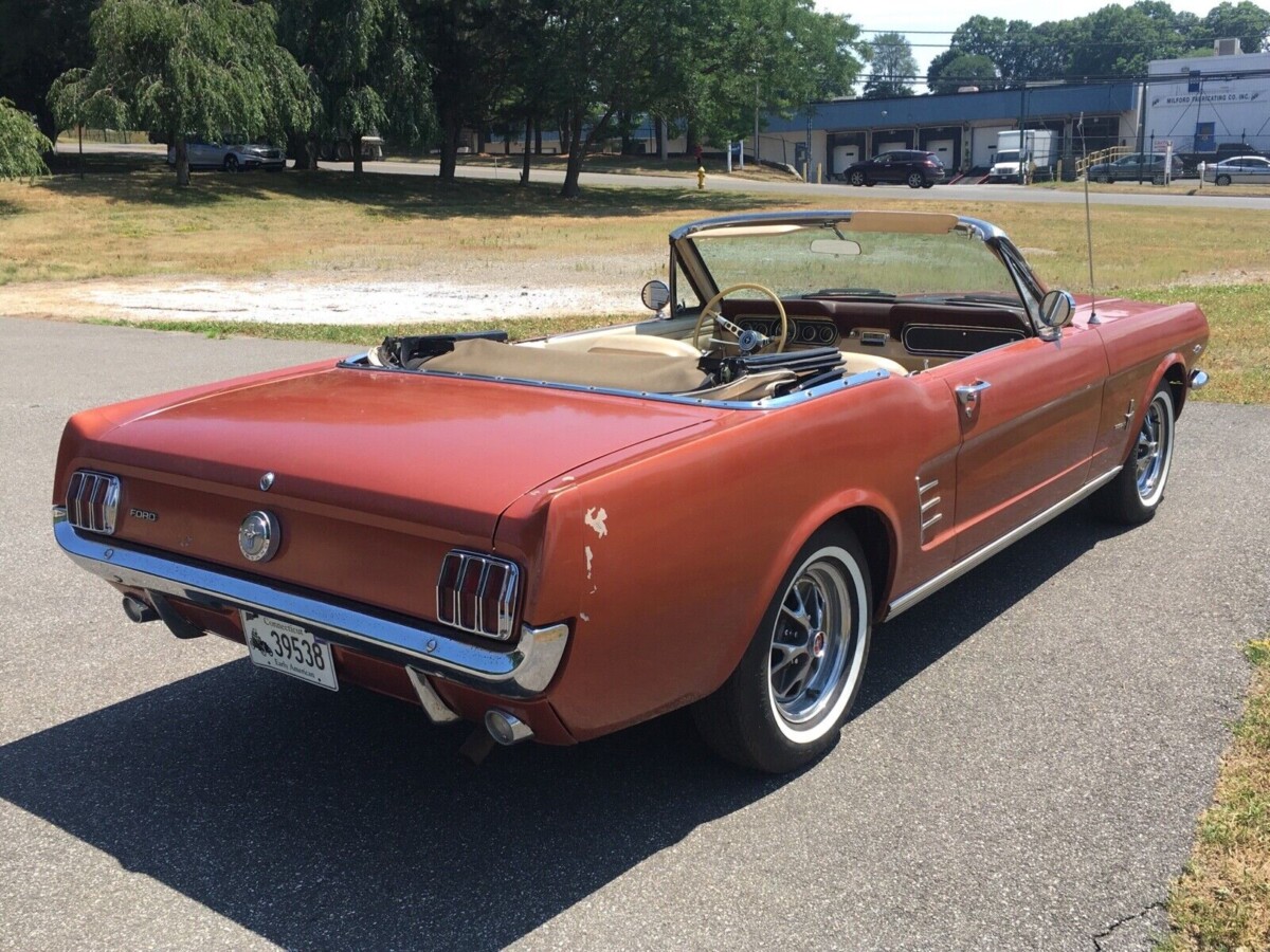 1966 emberglo mustang rear 3:4 | Barn Finds