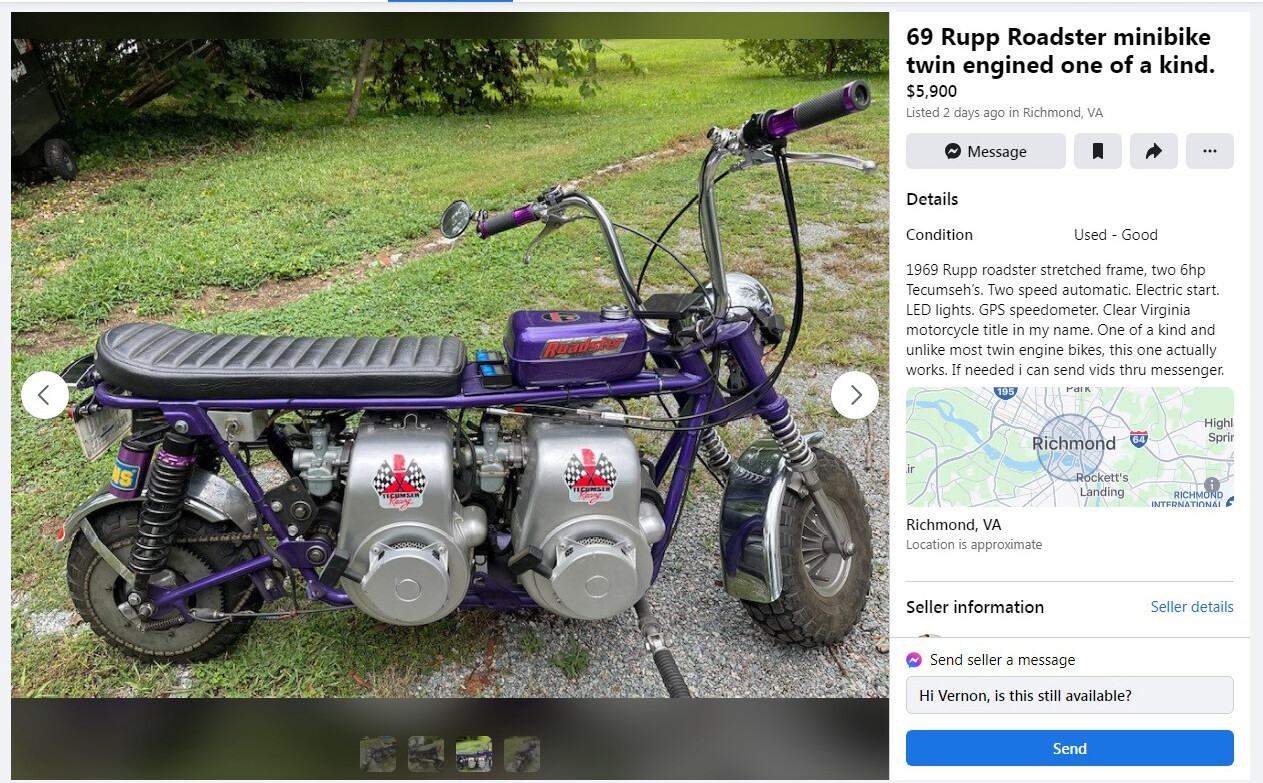 090123 – 1969 Rupp twin-engine mini bike ad | Barn Finds