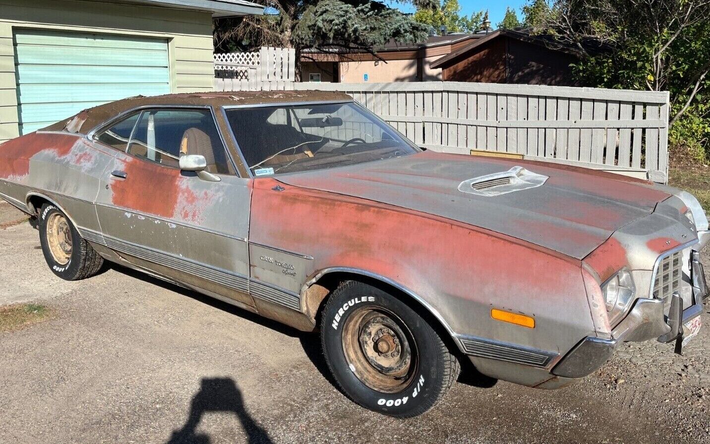 1972 Ford Gran Torino Sport - startup and great exhaust sound