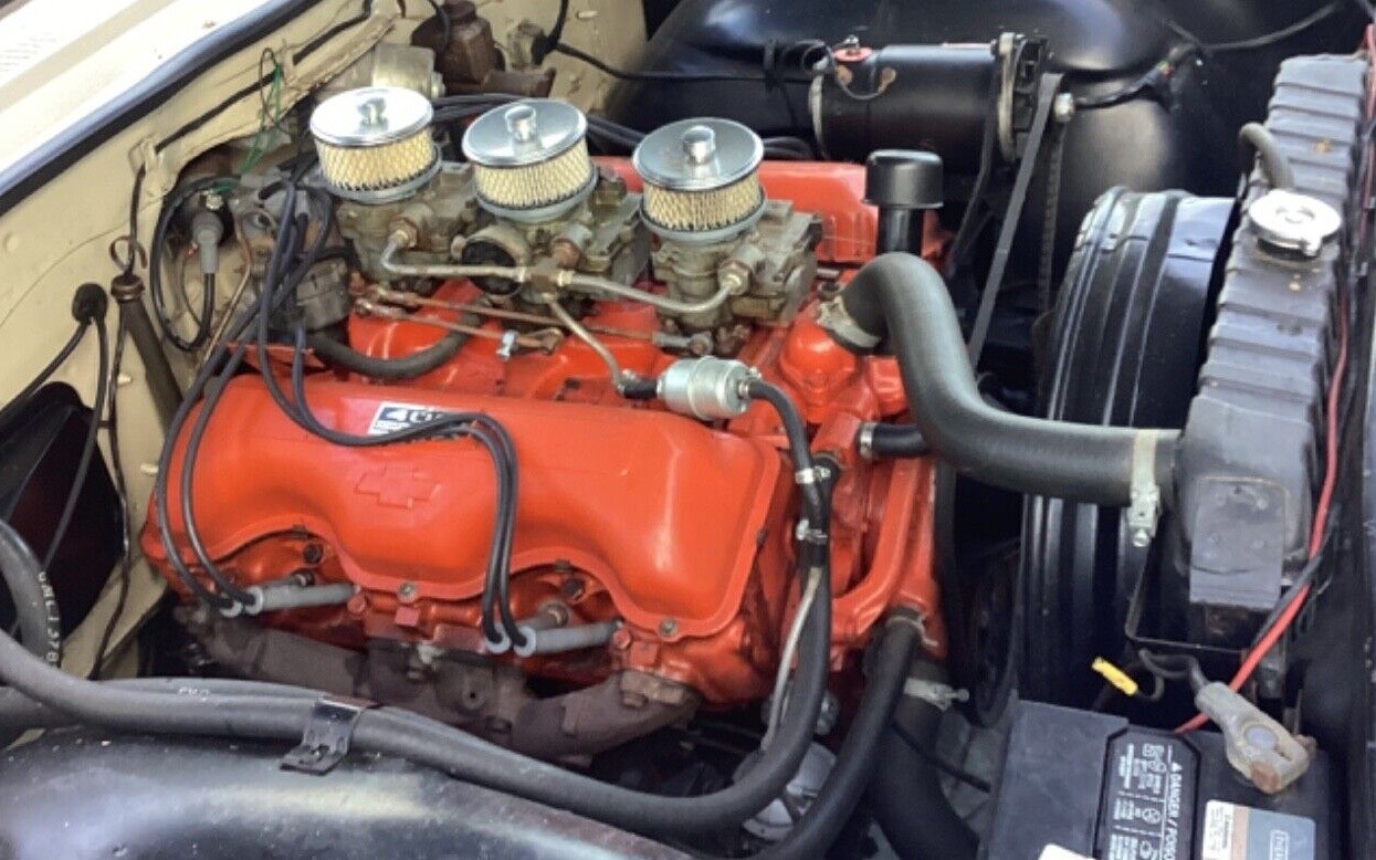 1961 Chevrolet Bel Air Engine Compartment Barn Finds