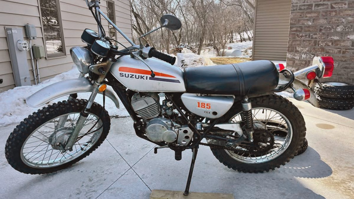On/Off Survivor Bike: 1974 Suzuki TS185L Sierra | Barn Finds